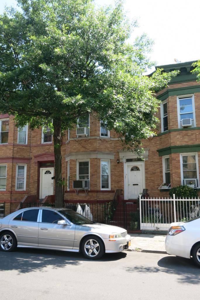 Two family, 1 bed over 1 bed, fixer upper with unfinished basement and large rear yard located in a prime location in East Flatbush.