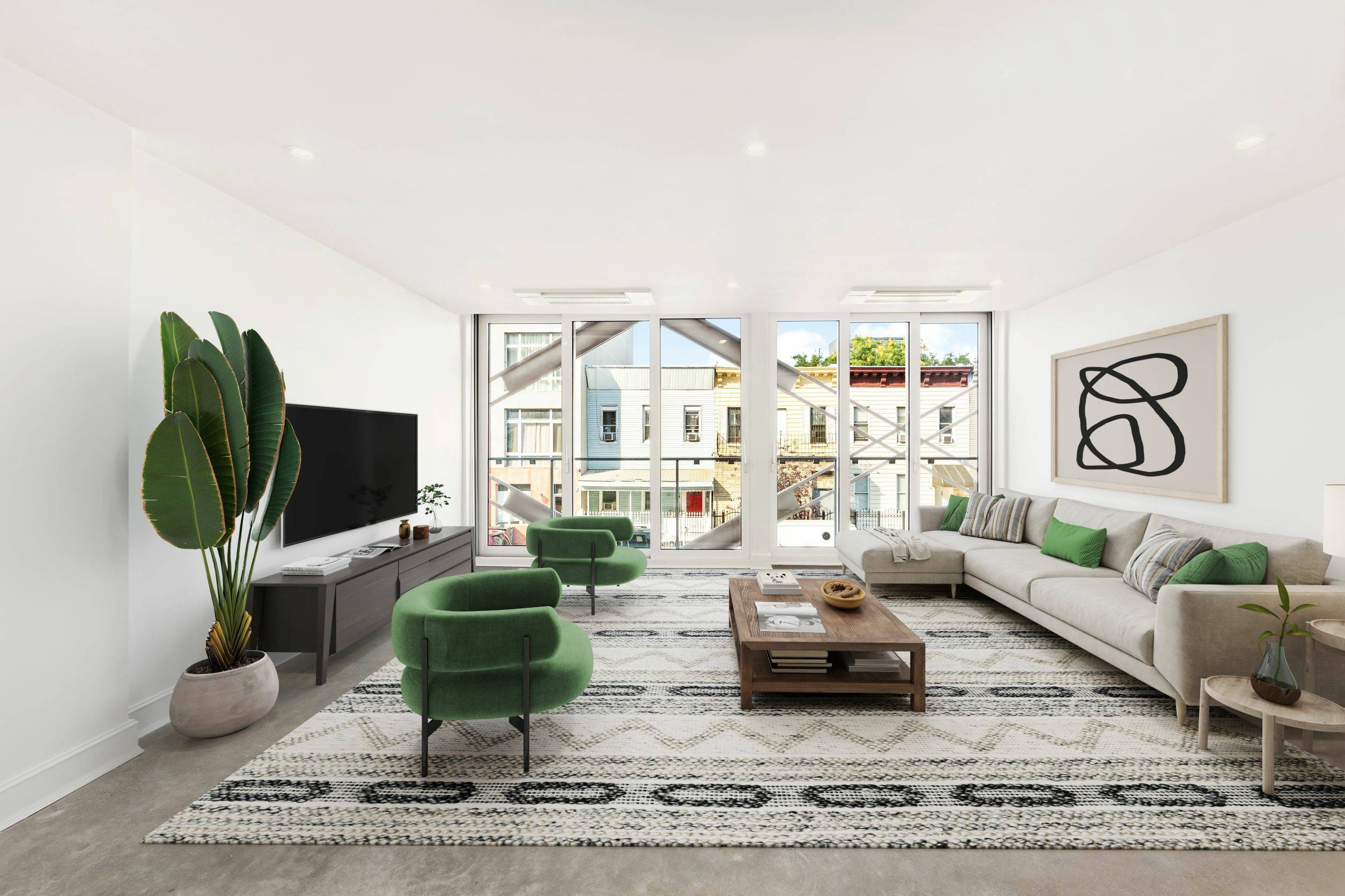 Introducing this brand new Bushwick condominium suffused with natural light, a chic 2 bedroom convertible 3 BR, 2 bathroom floor through home graced with statement finishes that exude luxury and ...