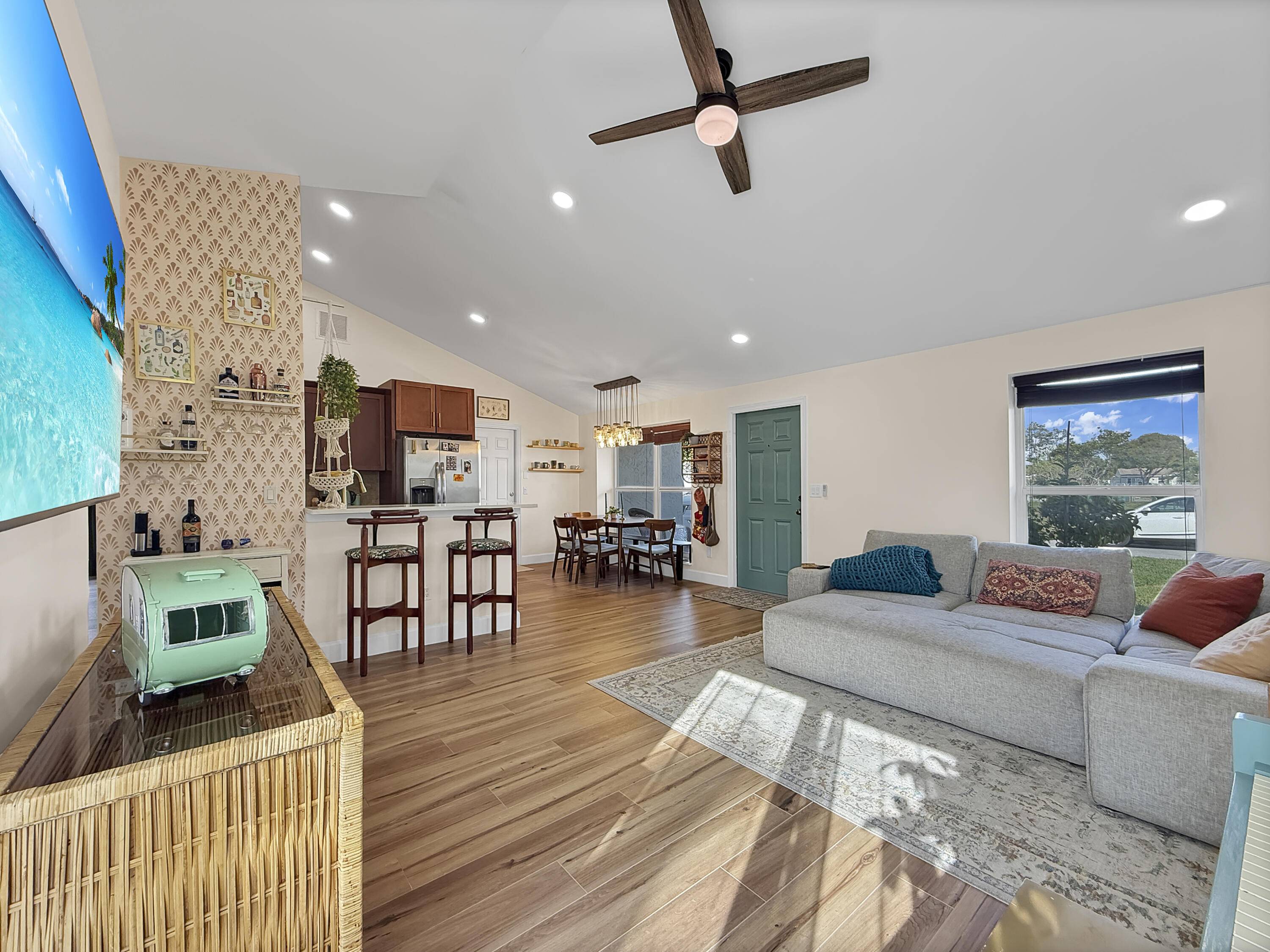 Enjoy stunning water views from this beautifully updated 2 bedroom, 2 bathroom home in Boca Raton.