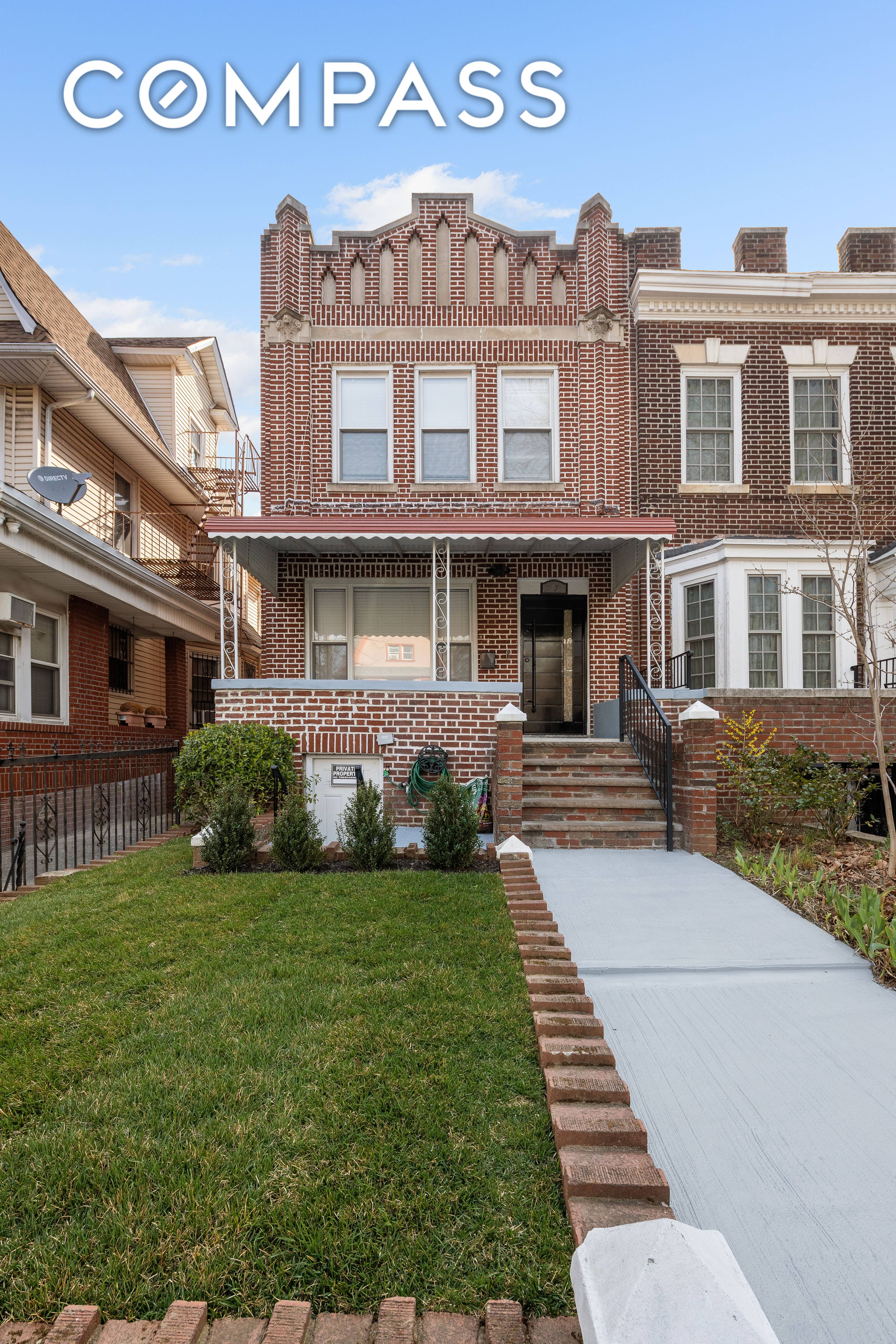 Welcome home to your move in ready semi attached townhouse located in the heart of Midwood.