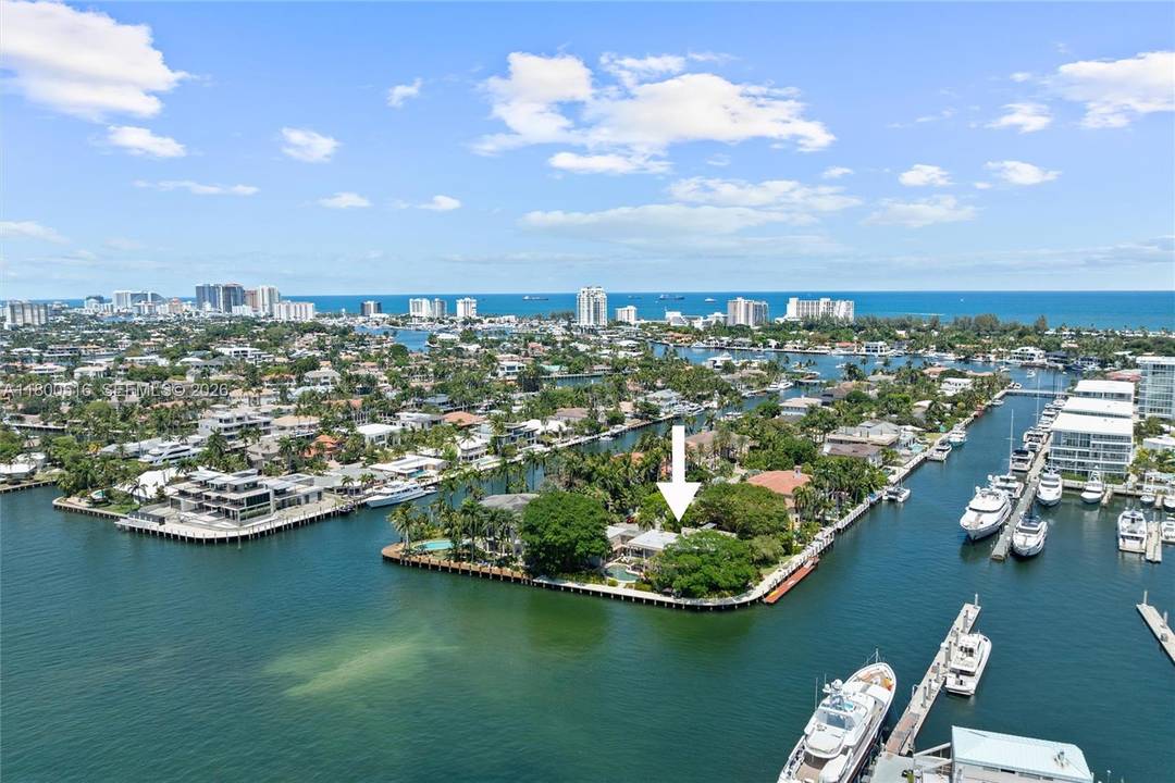 This one of a kind, Intracoastal trophy point lot estate in highly desirable Harbor Beach features up to 8 bedrooms, 6.