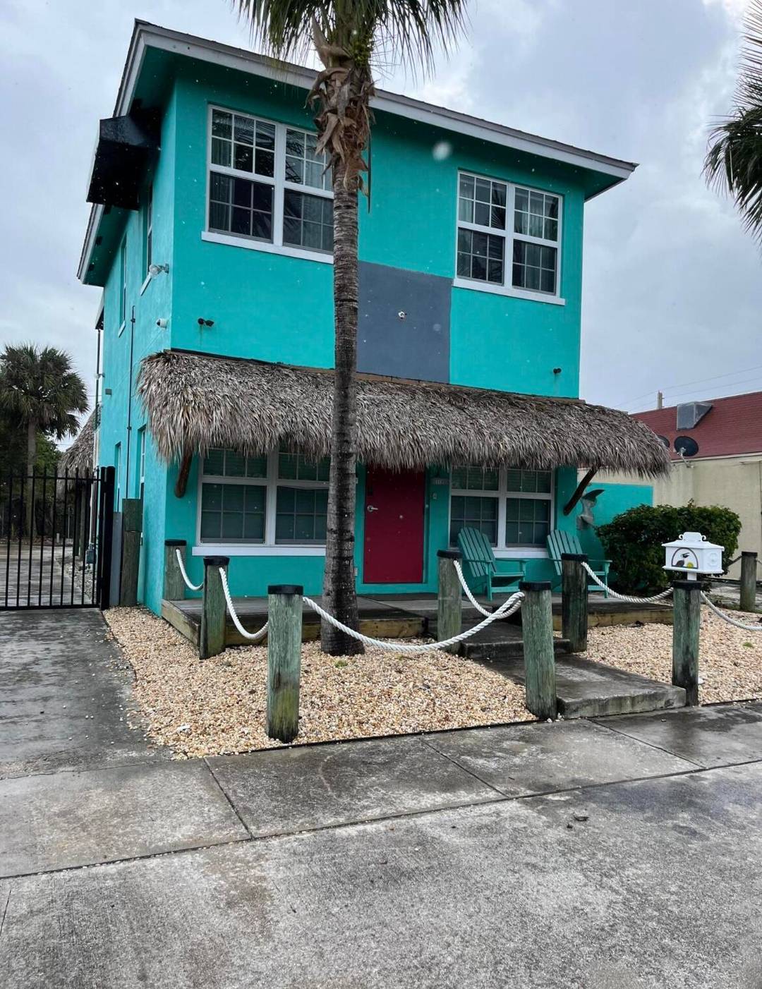 FOR LEASE 2 Story Commercial Building with Parking and Tiki Hut A rare opportunity to lease a unique commercial property in a high traffic location.