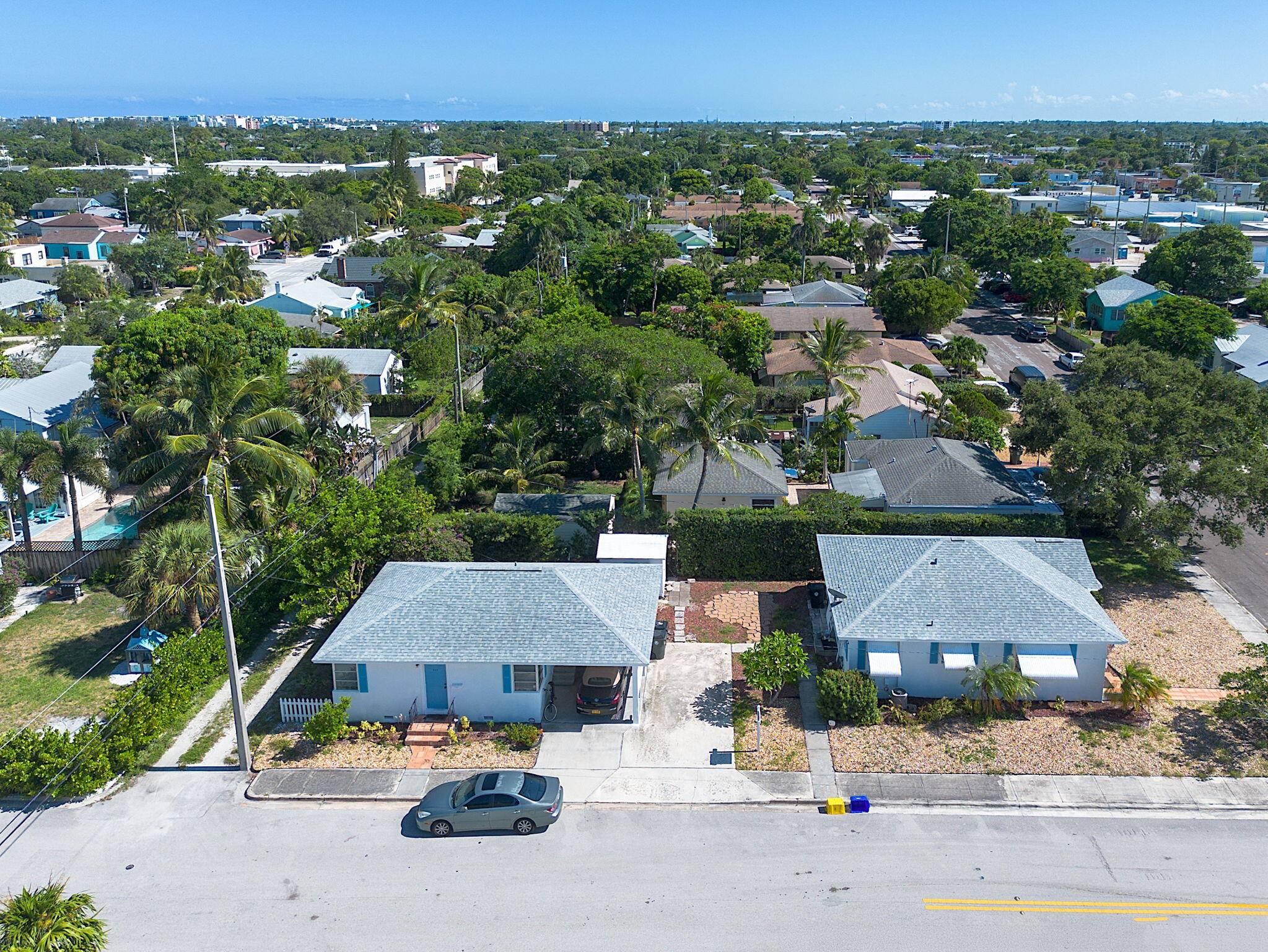 Two Mid Century single family detached homes on one lot.