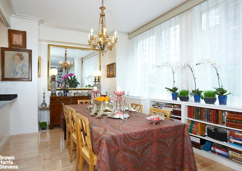 Beautiful entire floor home offers abundant light and airy spaciousness.