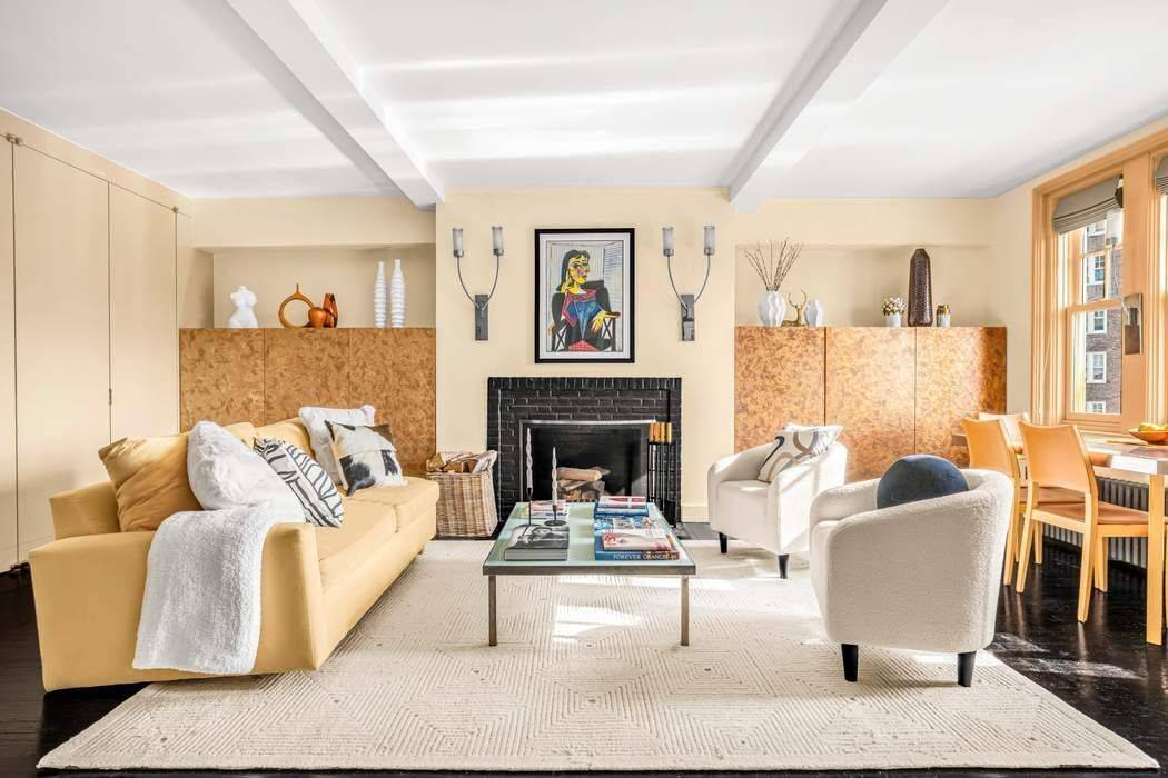 A spectacular one bedroom pre war home is now offered for sale at 299 West 12th Street.