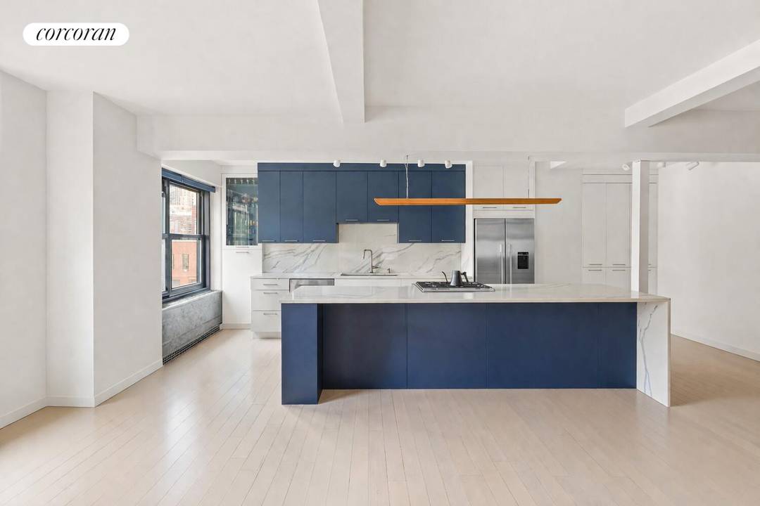 Totally gut renovated to maximize space, light and dramatic midtown outlooks, this corner apartment delivers contemporary urban living at its absolute best.