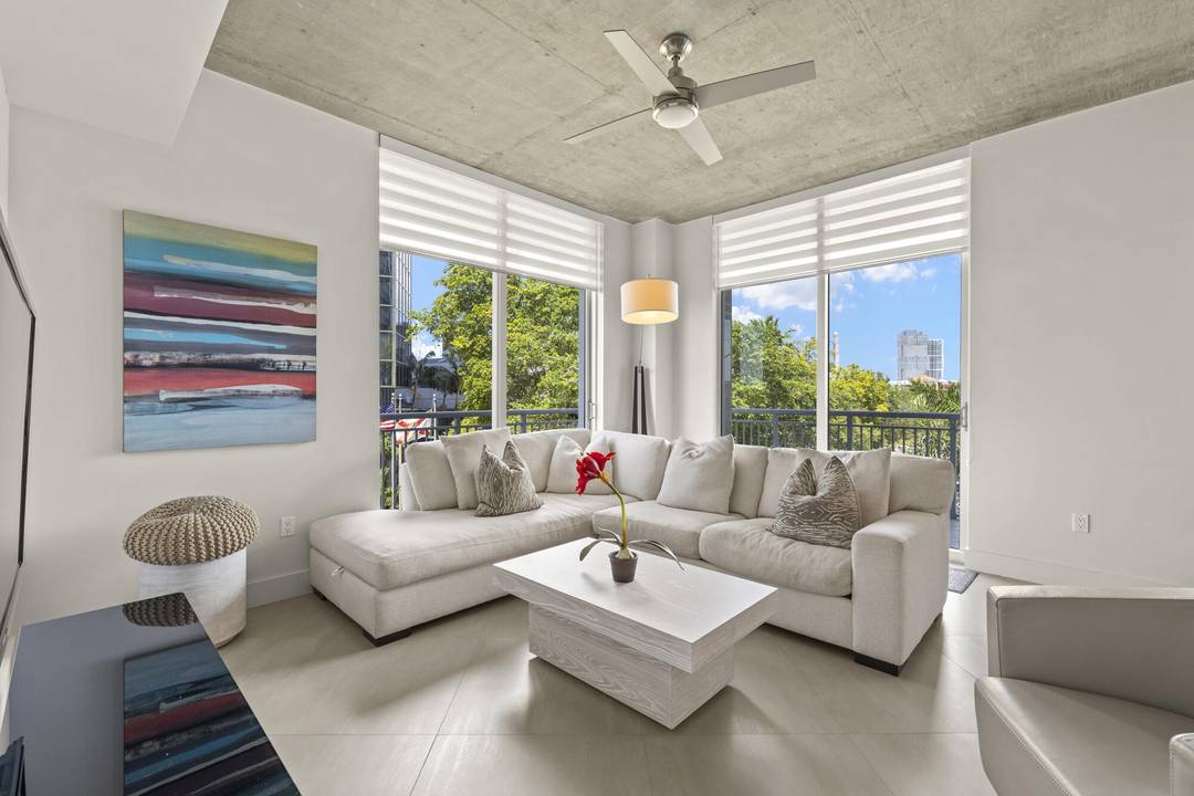 Modern 3 Bed 2 Bath Condo for Rent Downtown West Palm Beach Experience upscale urban living in this fully furnished, modern condo with high ceilings and an open, airy feel.