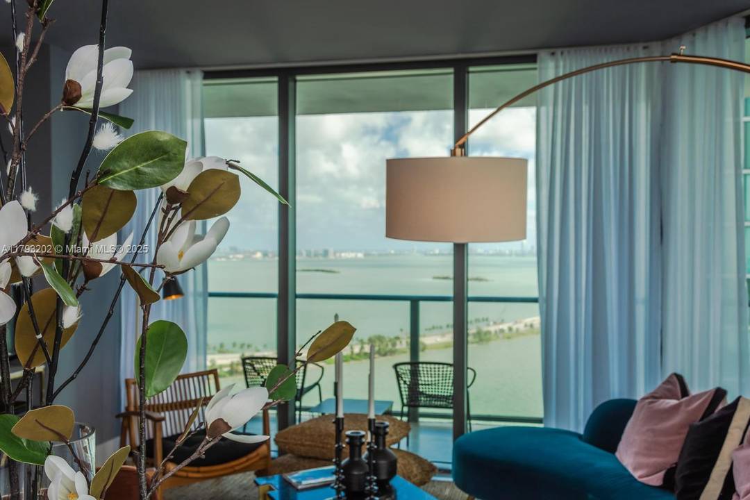 Beautifully designed and decorated corner unit with stunning views of Biscayne Bay.