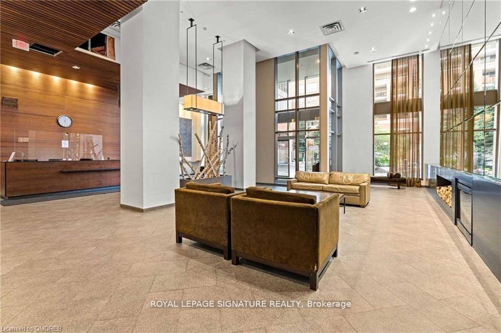 Ready To Move In Bright Unit Central Location Functional 1 Bed Den Use As Office Nursery 0 Concept W Upgraded Large Tiles Thru Out Entrance Kitchen Dark Laminate Floors Custom ...