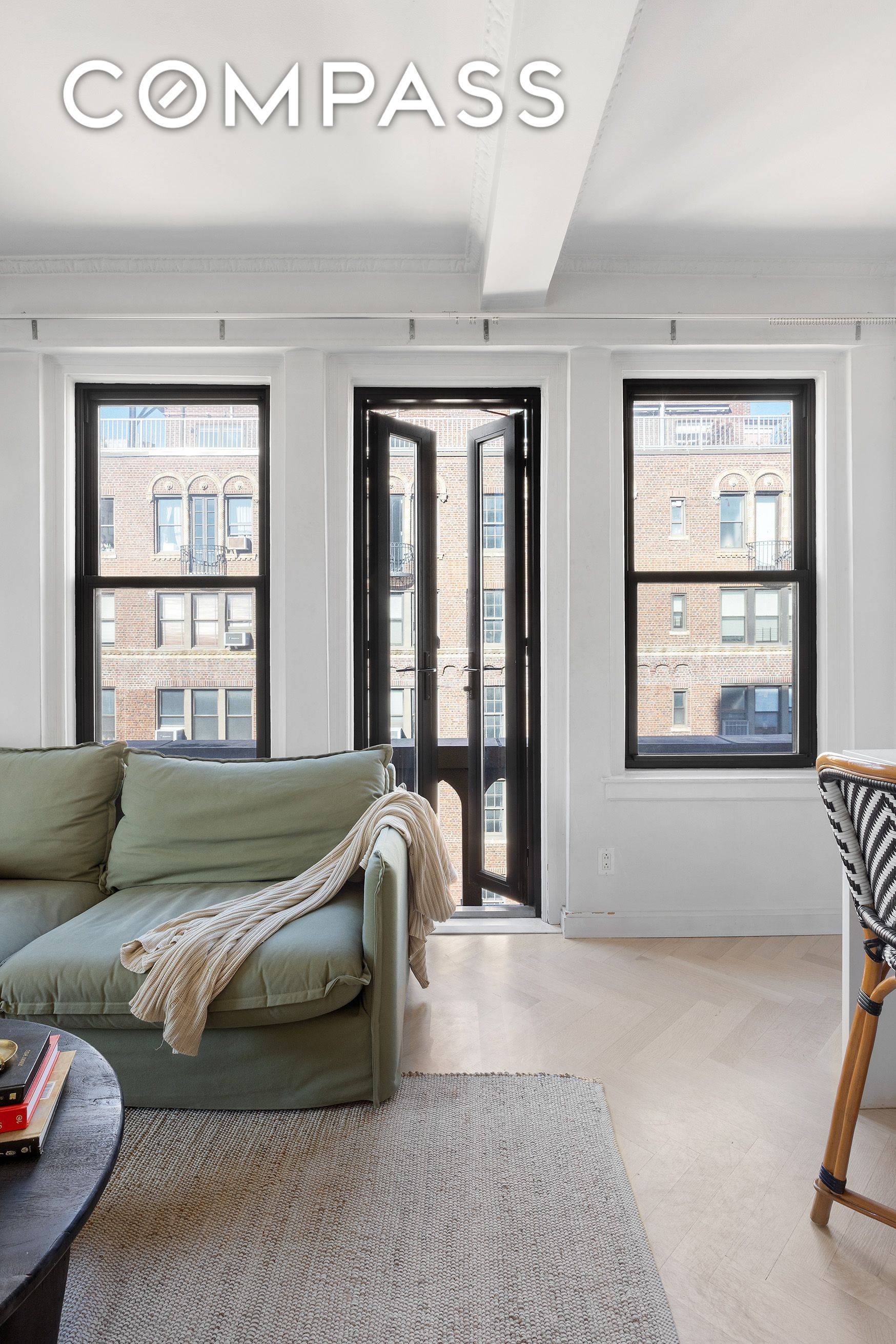 Gracious Greenwich Village One Bedroom with Fireplace and Juliette Balcony Welcome to Residence 11G at 26 East 10th Street a beautifully proportioned one bedroom, one bathroom home in one of ...