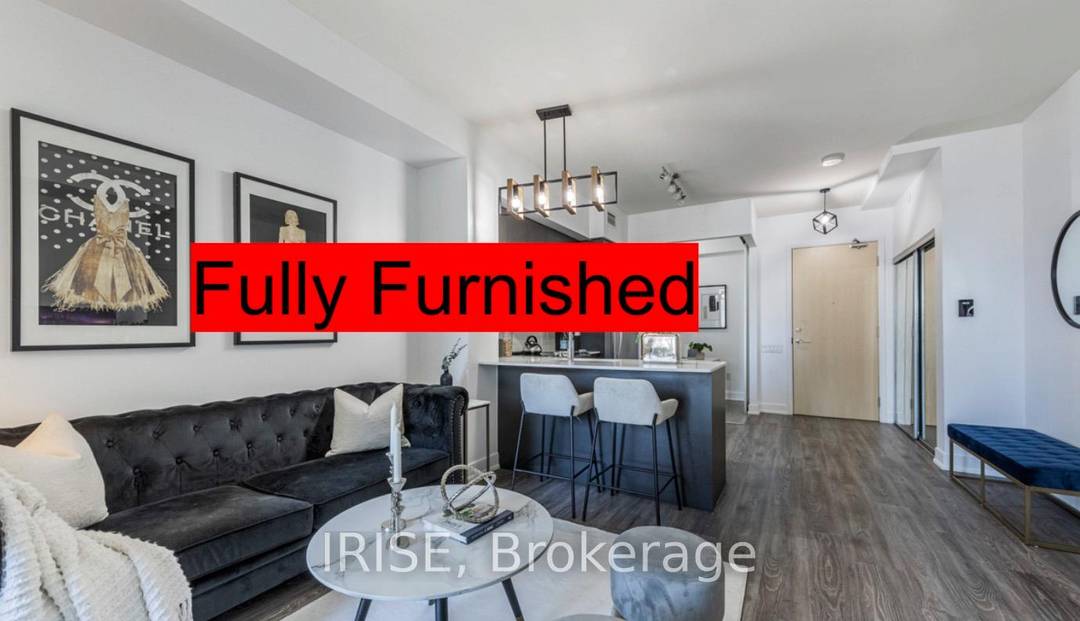 Fully furnished bright corner 1 Bedroom Den unit, located at the heart of Yonge and Eglinton.