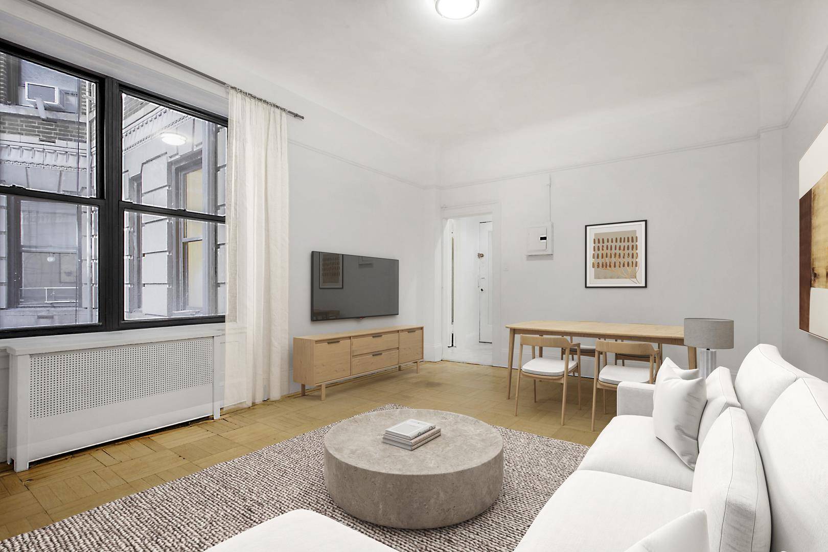 Welcome home to this spacious and sun filled one bedroom apartment, where timeless character meets modern convenience !