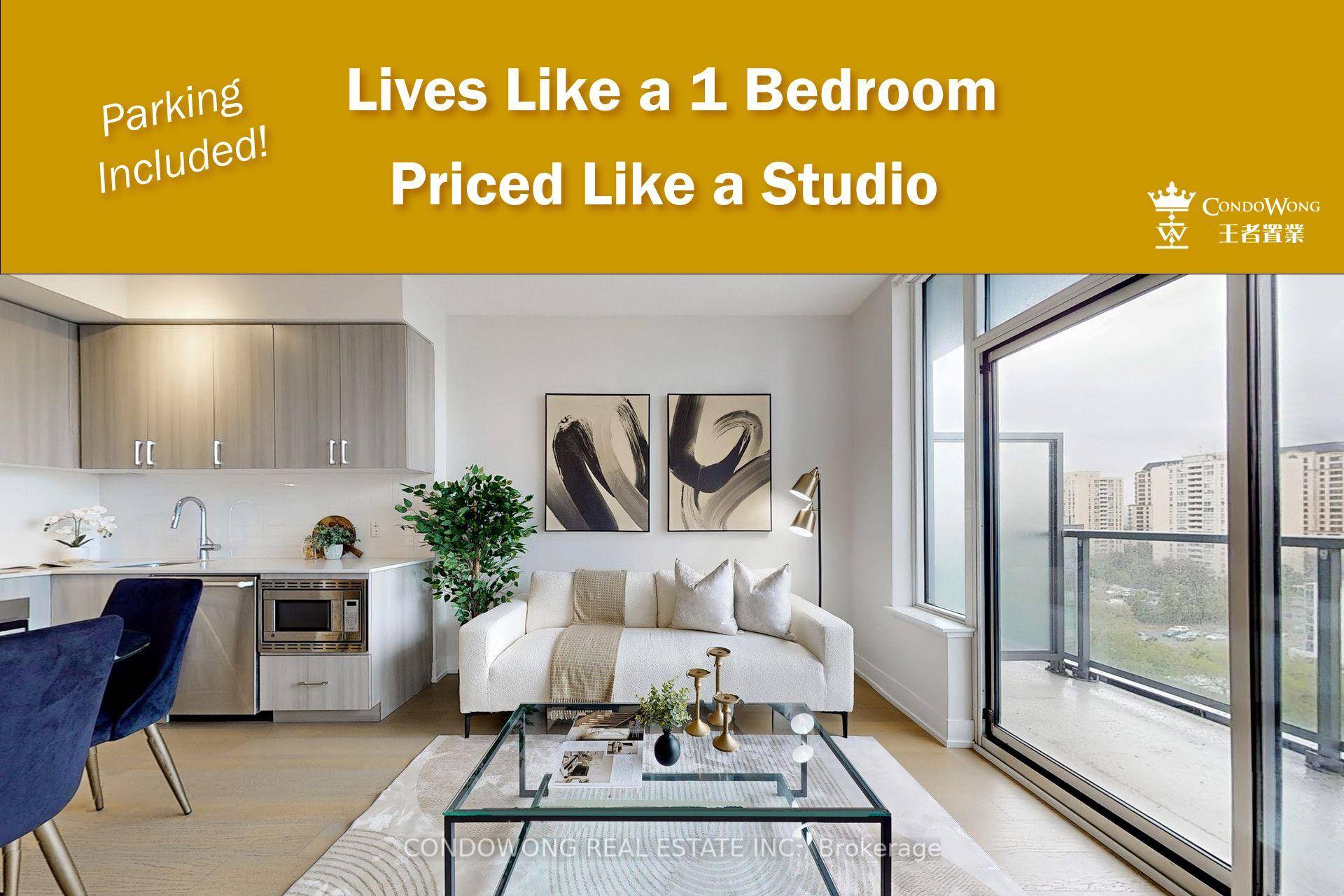 Feels Like a 1 Bedroom. Priced Like a Studio.