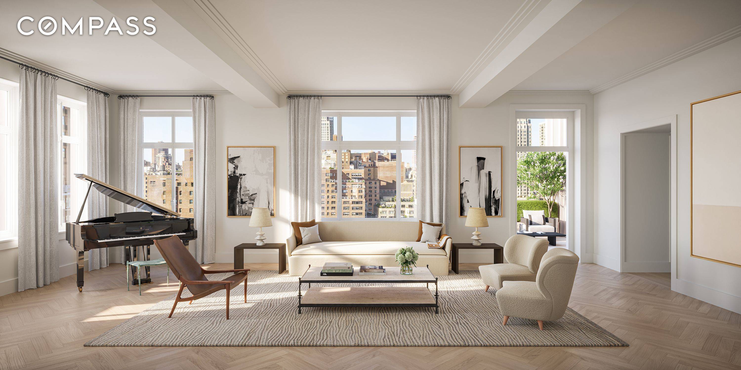 CLOSINGS SUMMER 2025 The Penthouses at 200 East 75th are classic and elegant and designed for both formal entertaining and casual, fun everyday life.