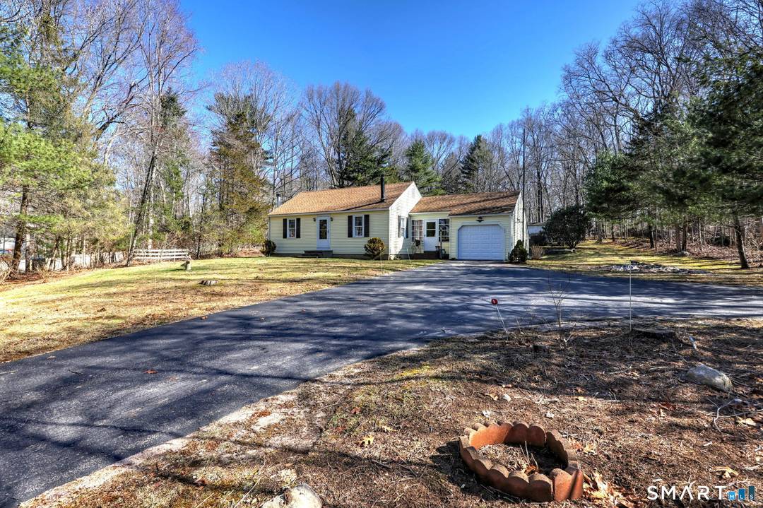 Nestled on a peaceful 2. 82 acre lot, this charming two bedroom ranch offers the perfect blend of privacy, comfort, and natural beauty.