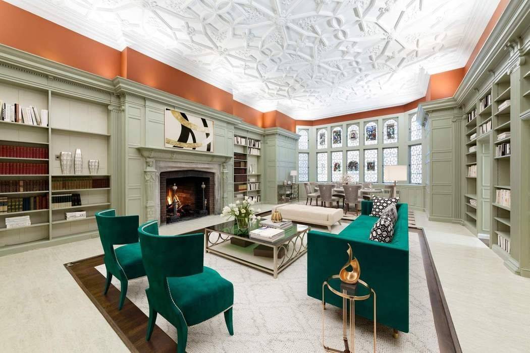 This breathtaking, one of a kind two bedroom duplex apartment has been masterfully and meticulously renovated and is the perfect combination of old New York grandeur and comfortable elegance.