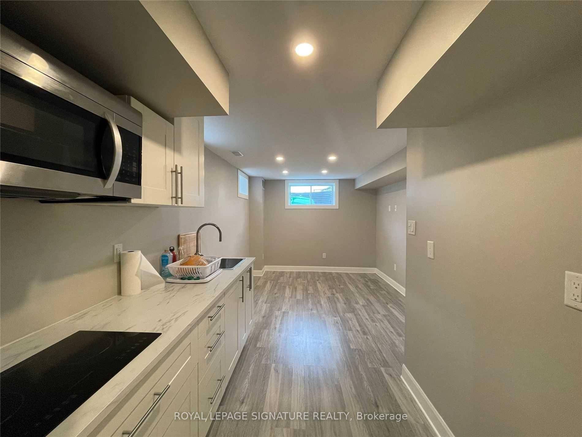 ALL INCLUSIVE Basement one bedroom apartment layout with separate entrance.