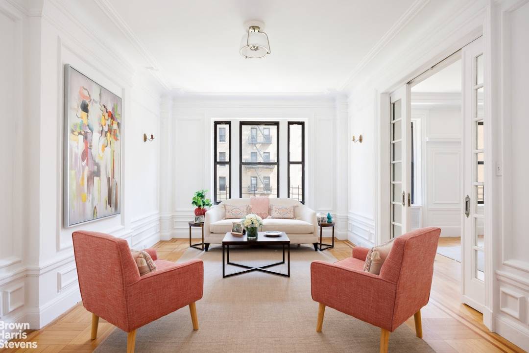 Sponsor listing. Sprawling and super bright true 4 bedroom PLUS staff room, classic 8 room home on the Upper West Side, ready for your renovation.