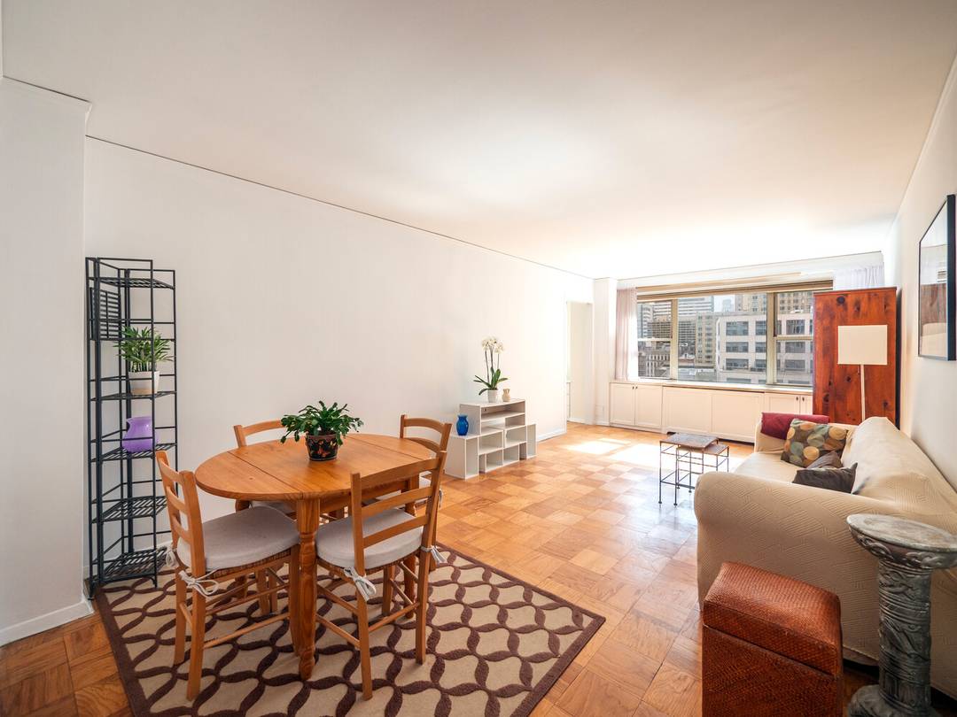 Welcome home to this beautifully laid out, south facing one bedroom that checks every box.