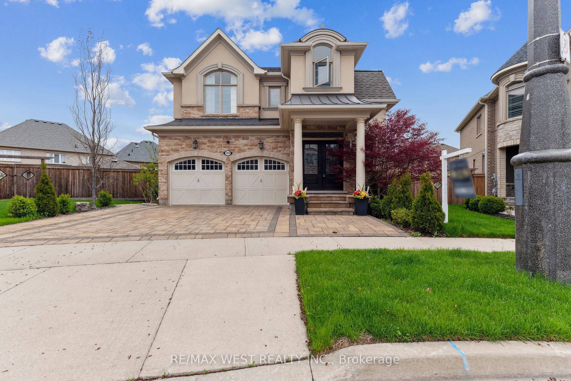 Welcome to this exquisite newer executive home, perfectly situated on a huge landscaped pie shaped lot featuring stone interlock walkways, driveway, and a stunning backyard spanning over 70 feet across ...