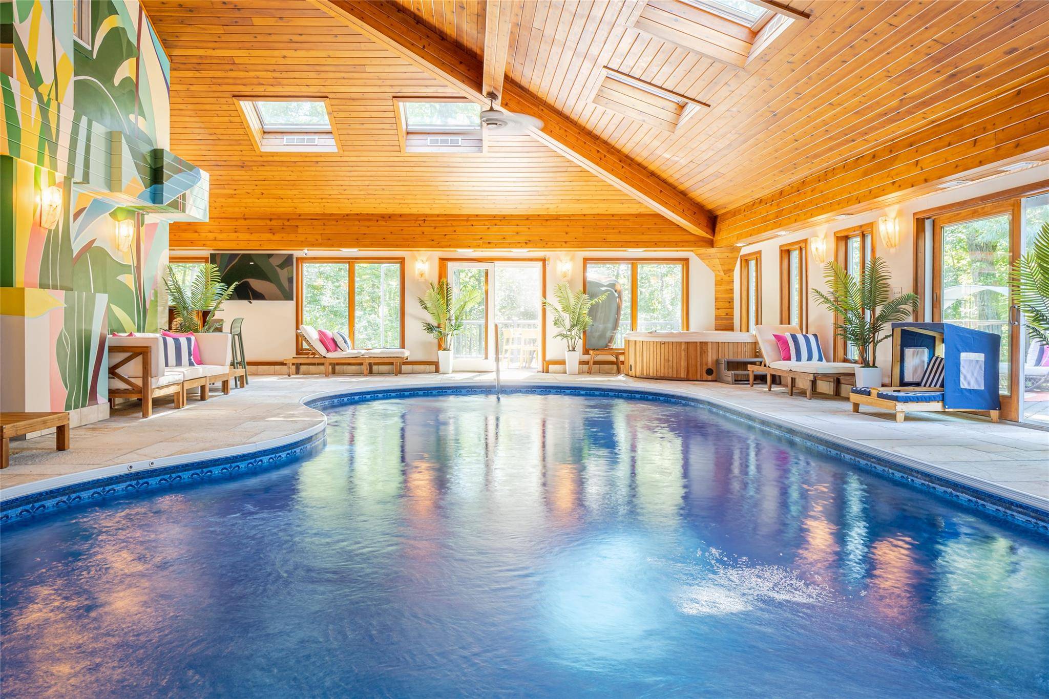 Welcome to this stunning contemporary masterpiece, featuring a resort style indoor pool and exquisitely designed spaces to suit every lifestyle.