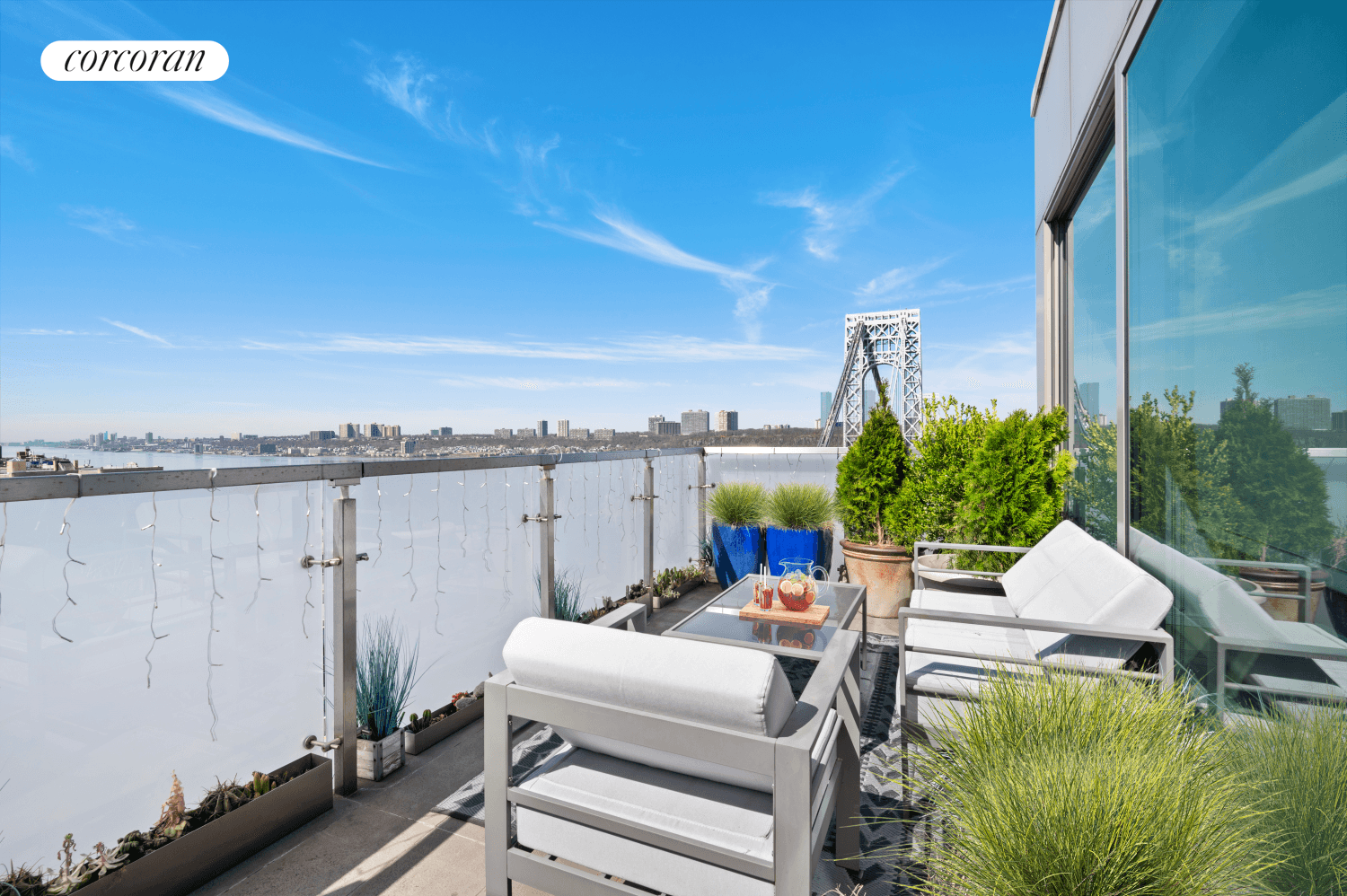 Hidden Gem in Ever Growing Popularity Hudson Heights Offering One of a Kind 40 Pinehurst Avenue PH8A 2 Bed 2 Bath Penthouse with Breathtaking City and Hudson River Views.
