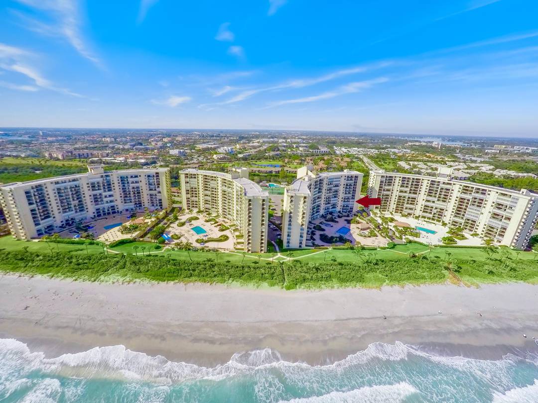 Direct oceanfront 2 bed, 2 bath furnished condo in Ocean Trail with an unobstructed East ocean view.