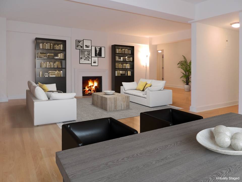 Very spacious, bright and sunny corner apartment with dining room and large separate window kitchen.