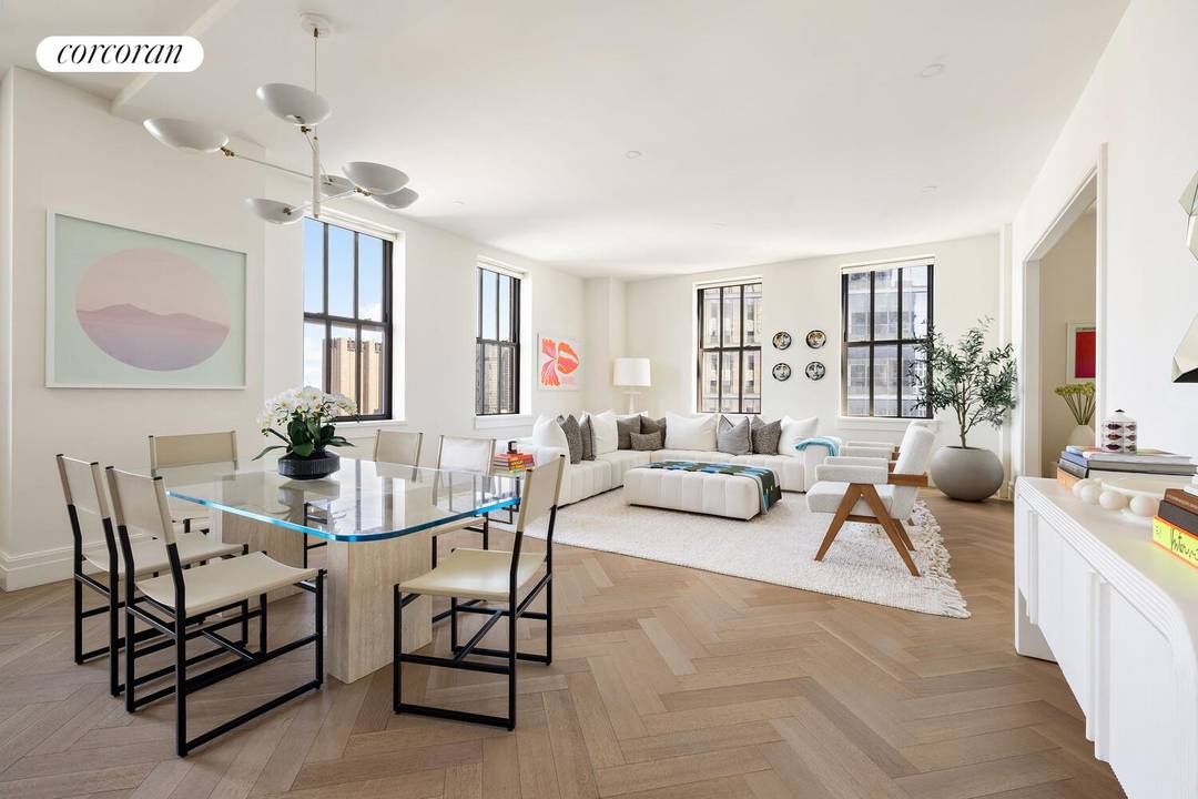 Architectural Legacy Meets Extraordinary Potential in a Downtown Icon At offer are two adjacent, but presently unjoined, loft apartments that could be seamlessly melded to create a spectacular high floor ...