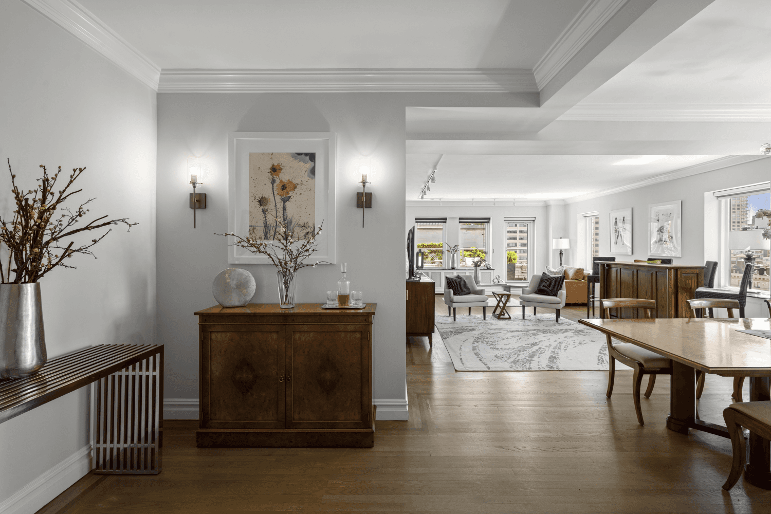 BEAUTIFUL SOPHISTICATED ELEGANCE A CONTEMPORARY PARK AVENUE HOME WITH CAPTIVATING PANORAMIC CITY VIEWS Step right into this beautifully renovated, sleek, spacious, and bright corner 2 Bedroom, 2 Bath home, situated ...