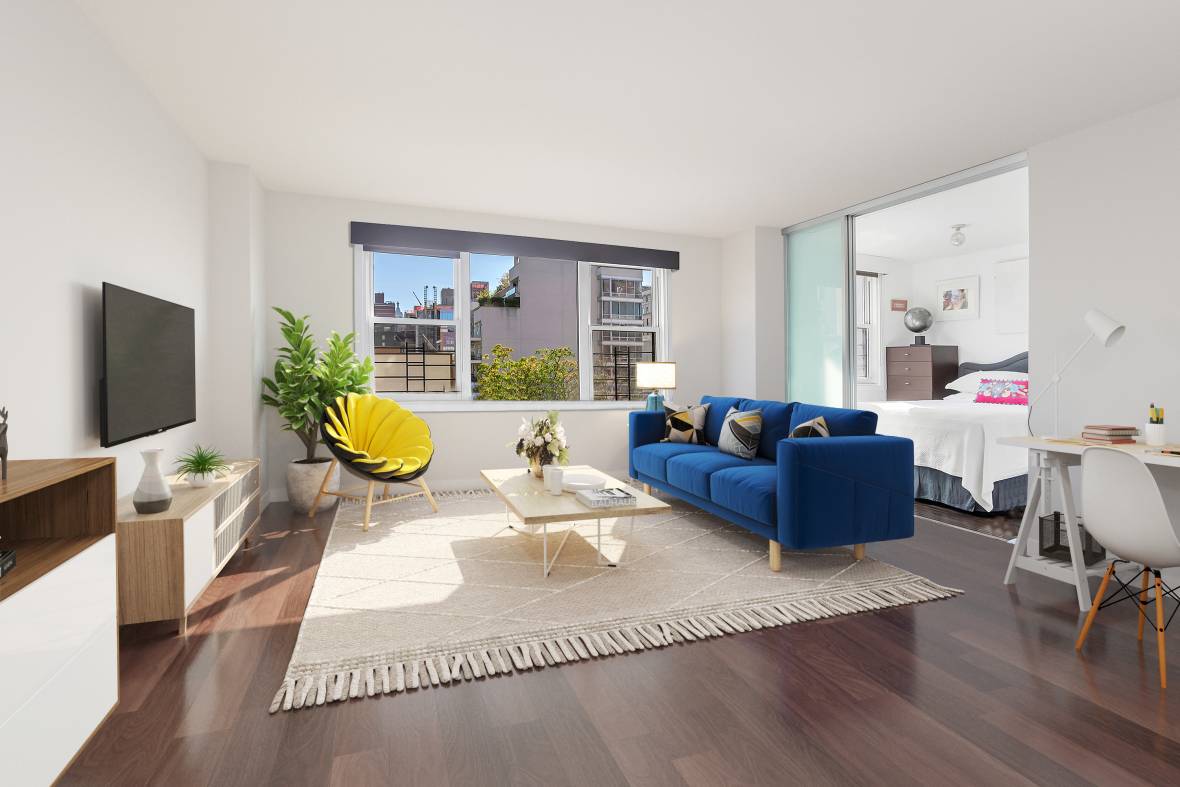 Super sized junior one bedroom with a flexible layout at the Vermeer.