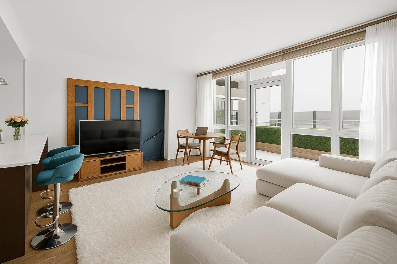 Terrace Time ! Rarely offered Garden Duplex convertible to 3 bedrooms.