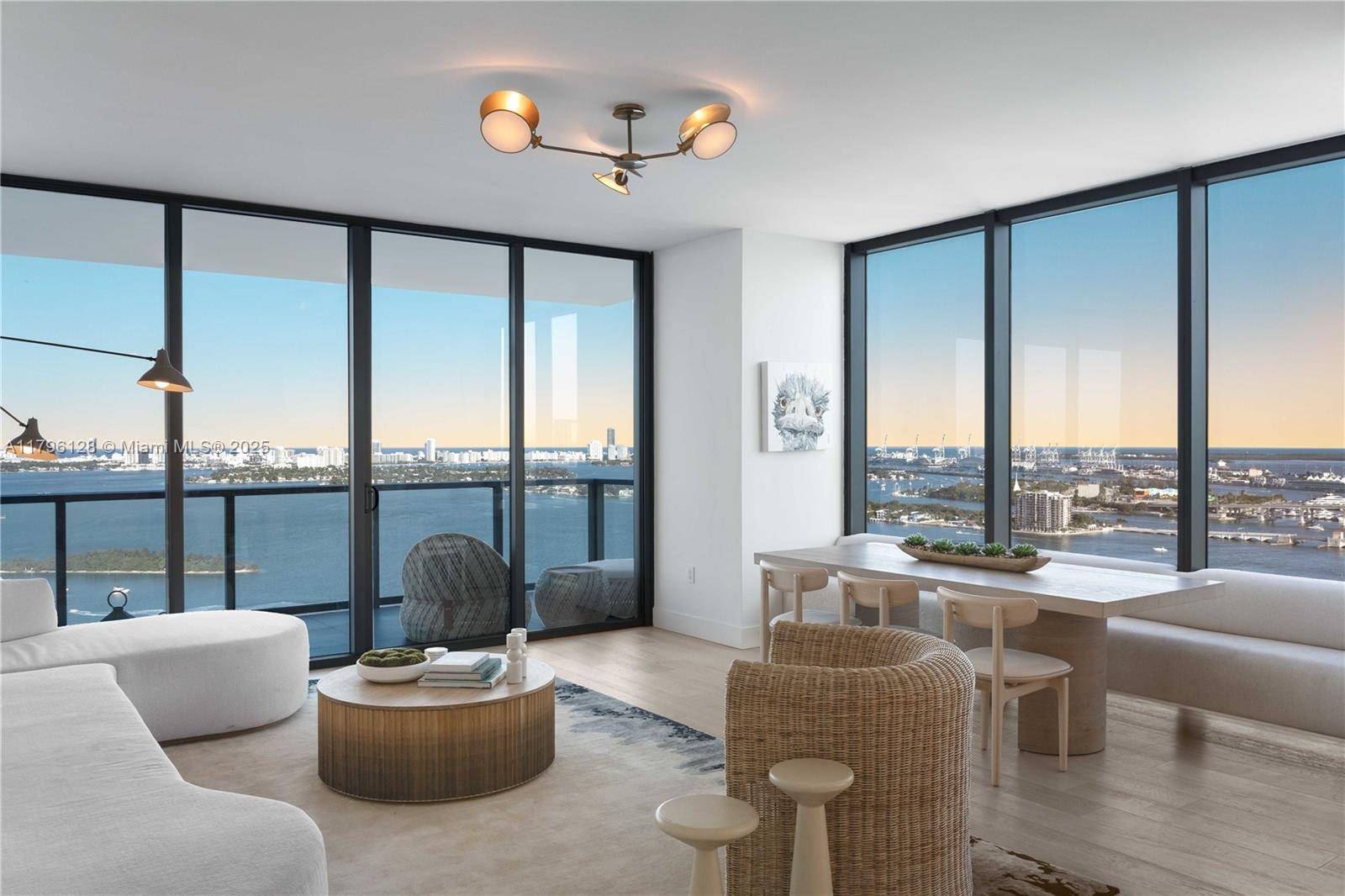 Breathtaking panoramic water and city views from every room of this spectacular SE corner 3bed 4.