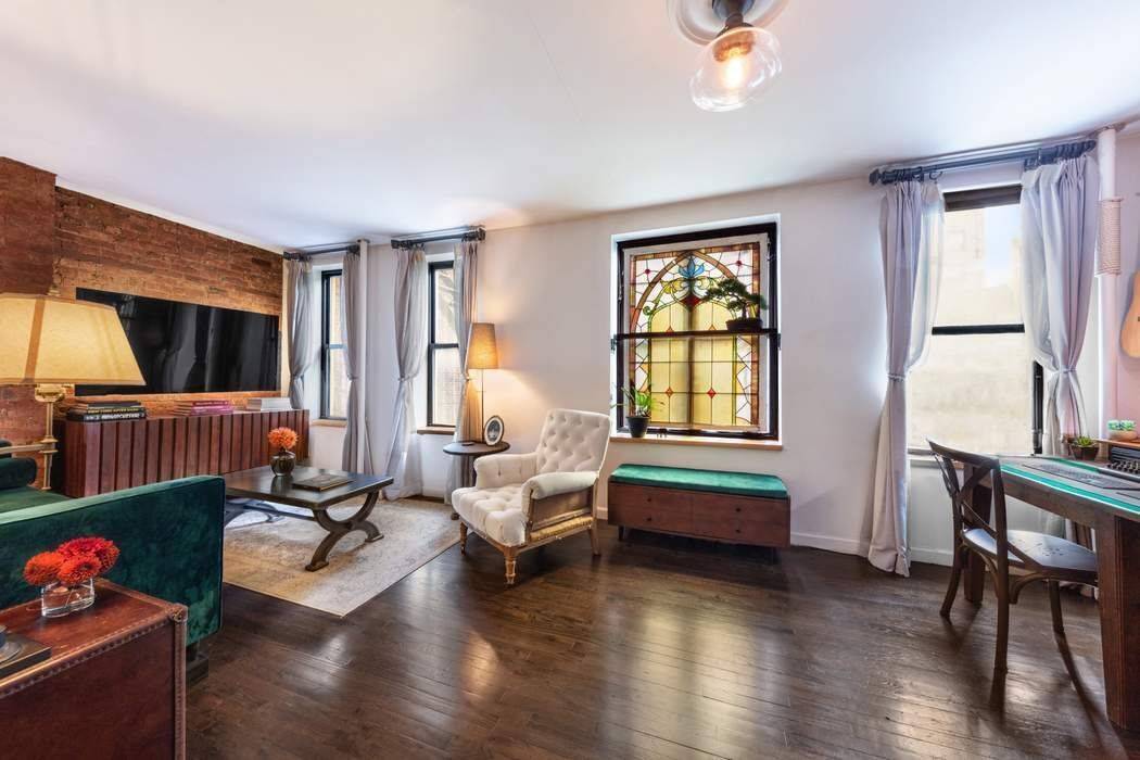 Nestled on a quiet, tree lined street, Apartment 6 is a remarkably spacious one bedroom home infused with warmth and character.