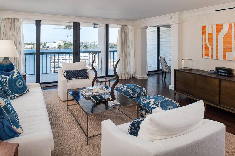 FULLY FURNISHED EXCLUDING ARTWORK Stunning Intracoastal views from this fully renovated two bedroom, two bath condo.