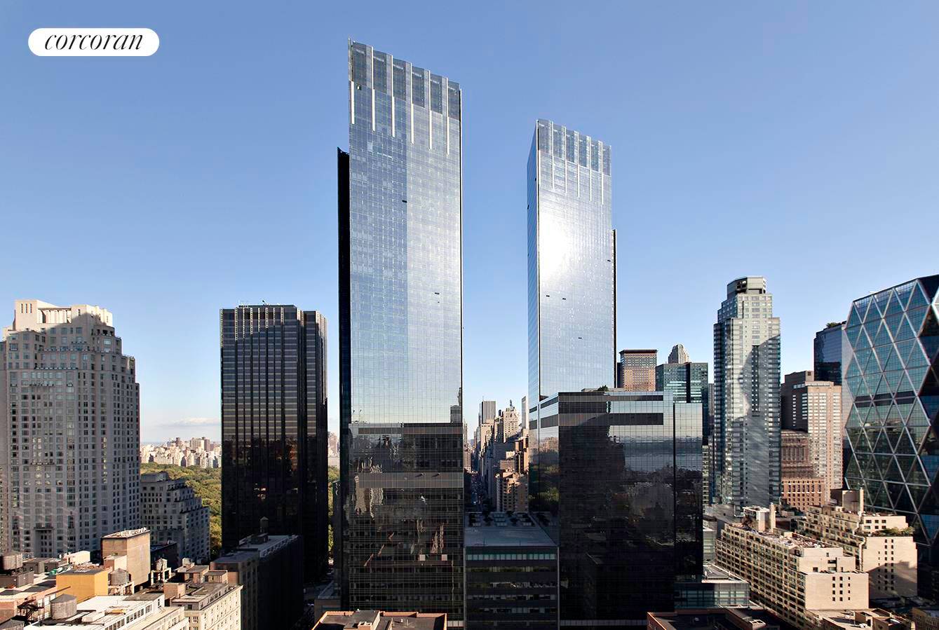 This stunning high floor corner home in a full service white glove Upper West Side condo enjoys flooding light, plus beautiful views of Central Park, Downtown and the Hudson from ...