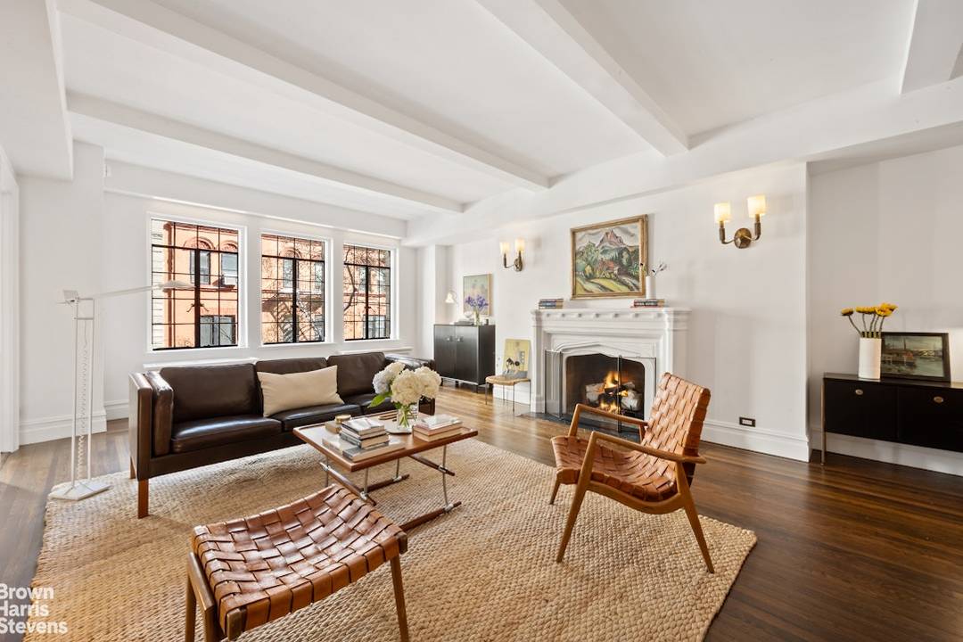 Timeless pre war details and a thoughtful renovation come together in this bright and well proportioned one bedroom, one and a half bath home at 40 50 East 10th Street.