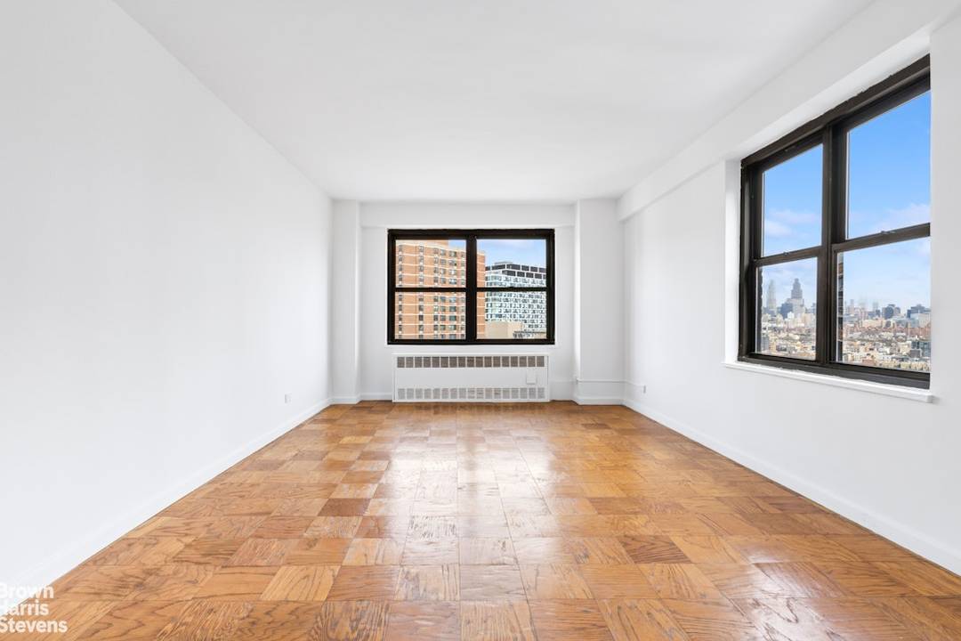 High floor one bedroom in Seward Park with double exposures for excellent light and air !