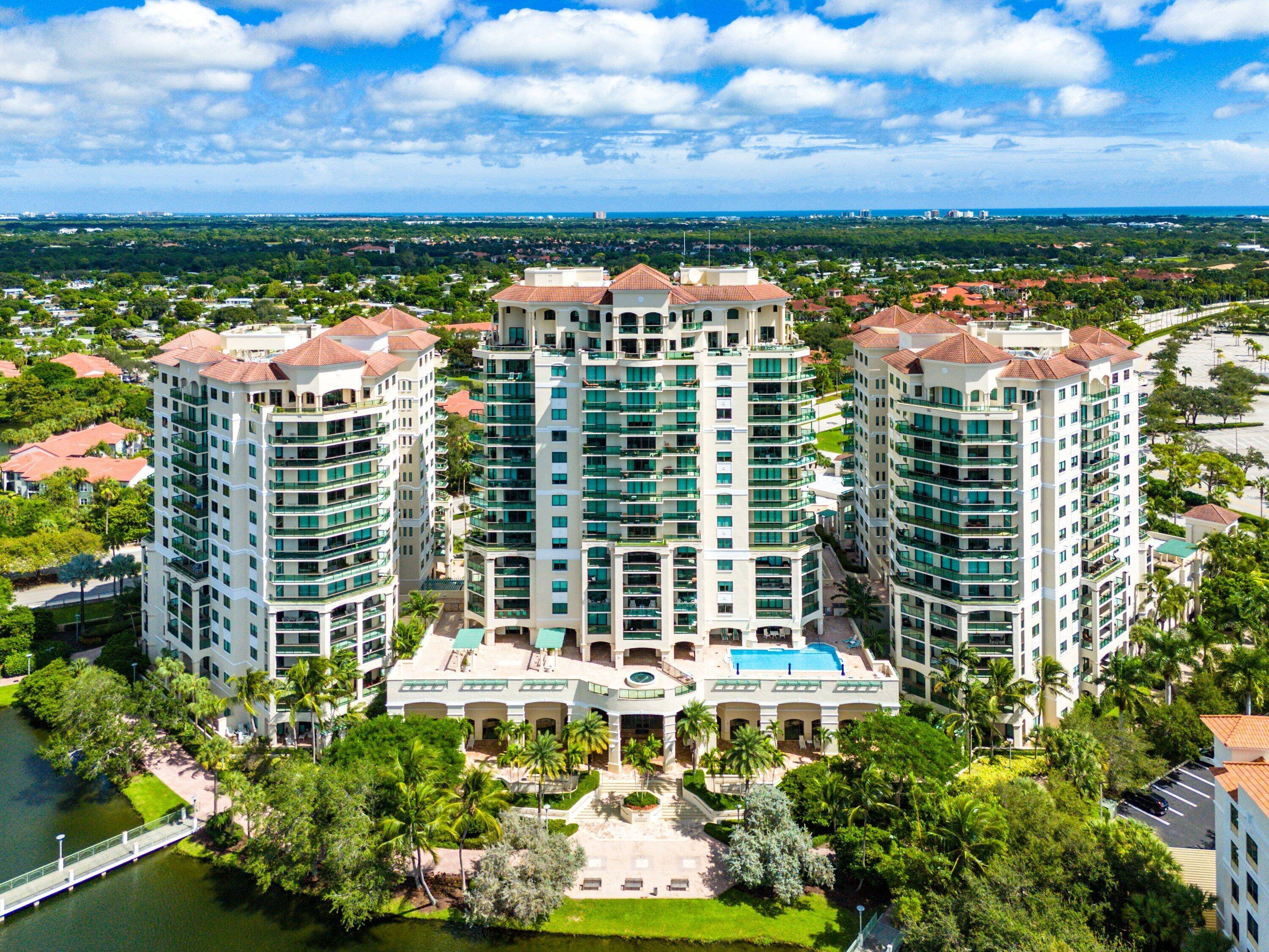 Perched on the 12th floor, this Peninsula model residence at Landmark at the Gardens presents an elegant 3 bedroom, 3 bath layout designed for refined living.