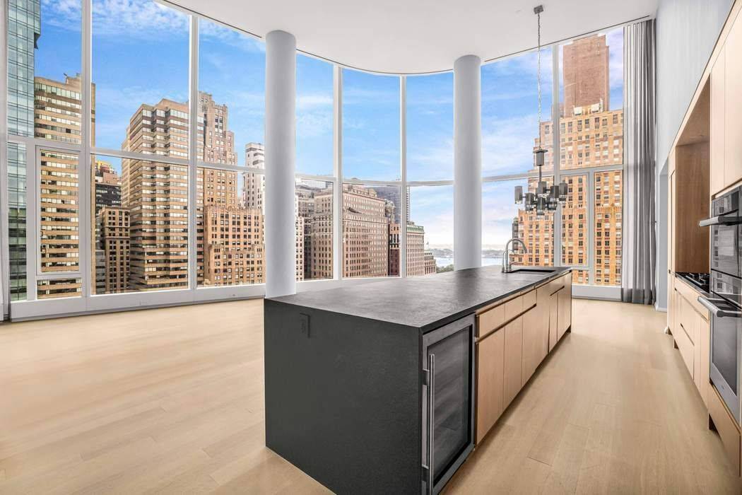 Dramatic 3 Bedroom with 20 Foot Ceilings amp ; Harbor Views Soaring nearly 20 feet high, the double height living room of this southeast facing 3 bedroom, 3.