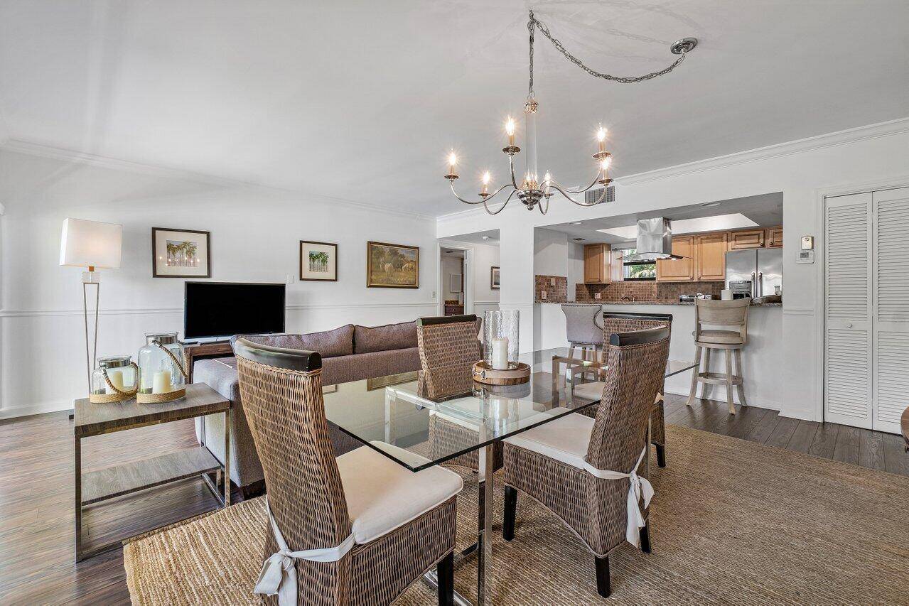 This one bedroom apartment is conveniently located on the ground floor, just a few steps from the community pool.