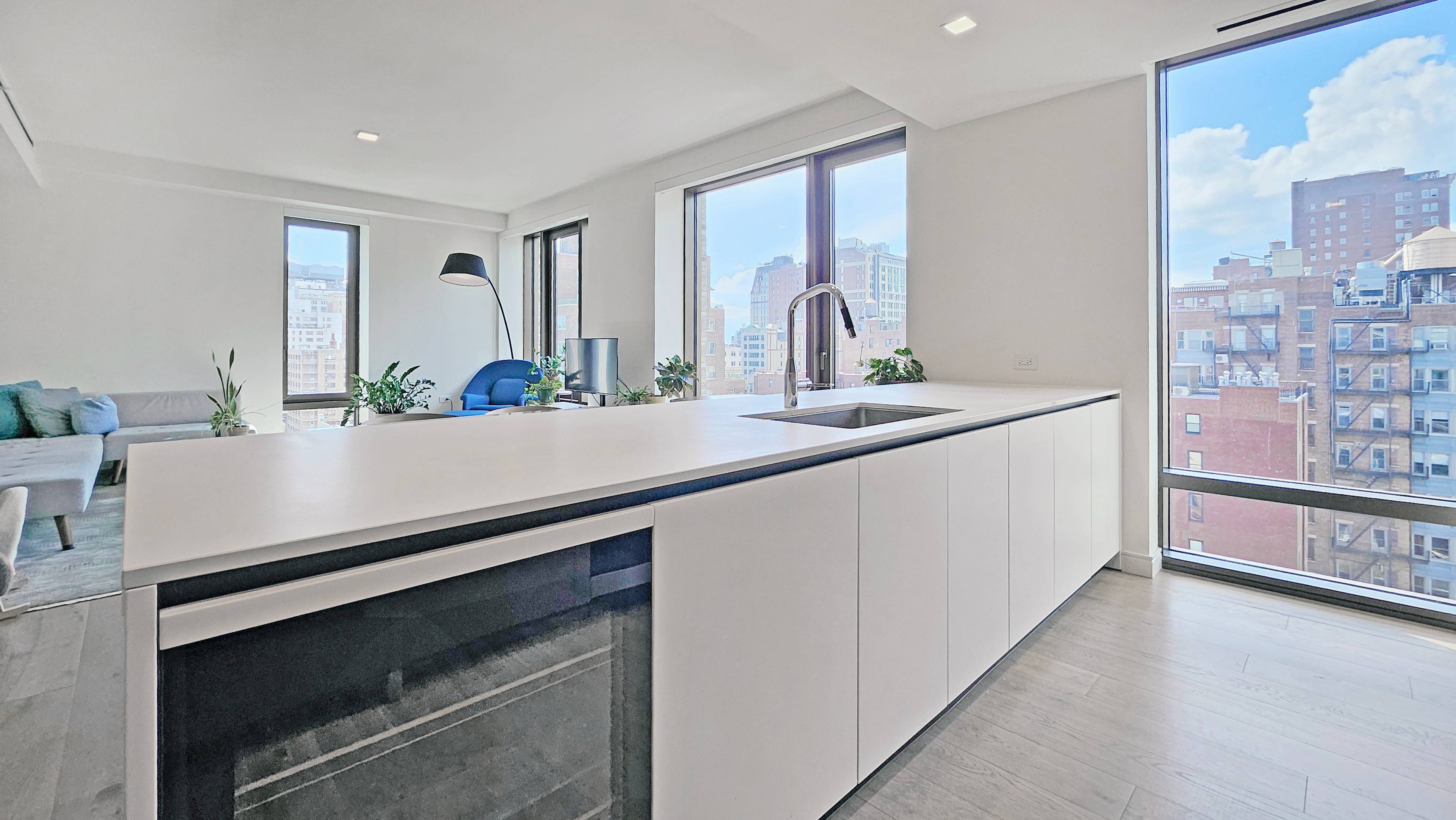 Welcome to Residence 15A, a stunning 2 bedroom, 2 bathroom corner unit at 200 East 21st Street, offering 1, 429 square feet of luxurious living space.