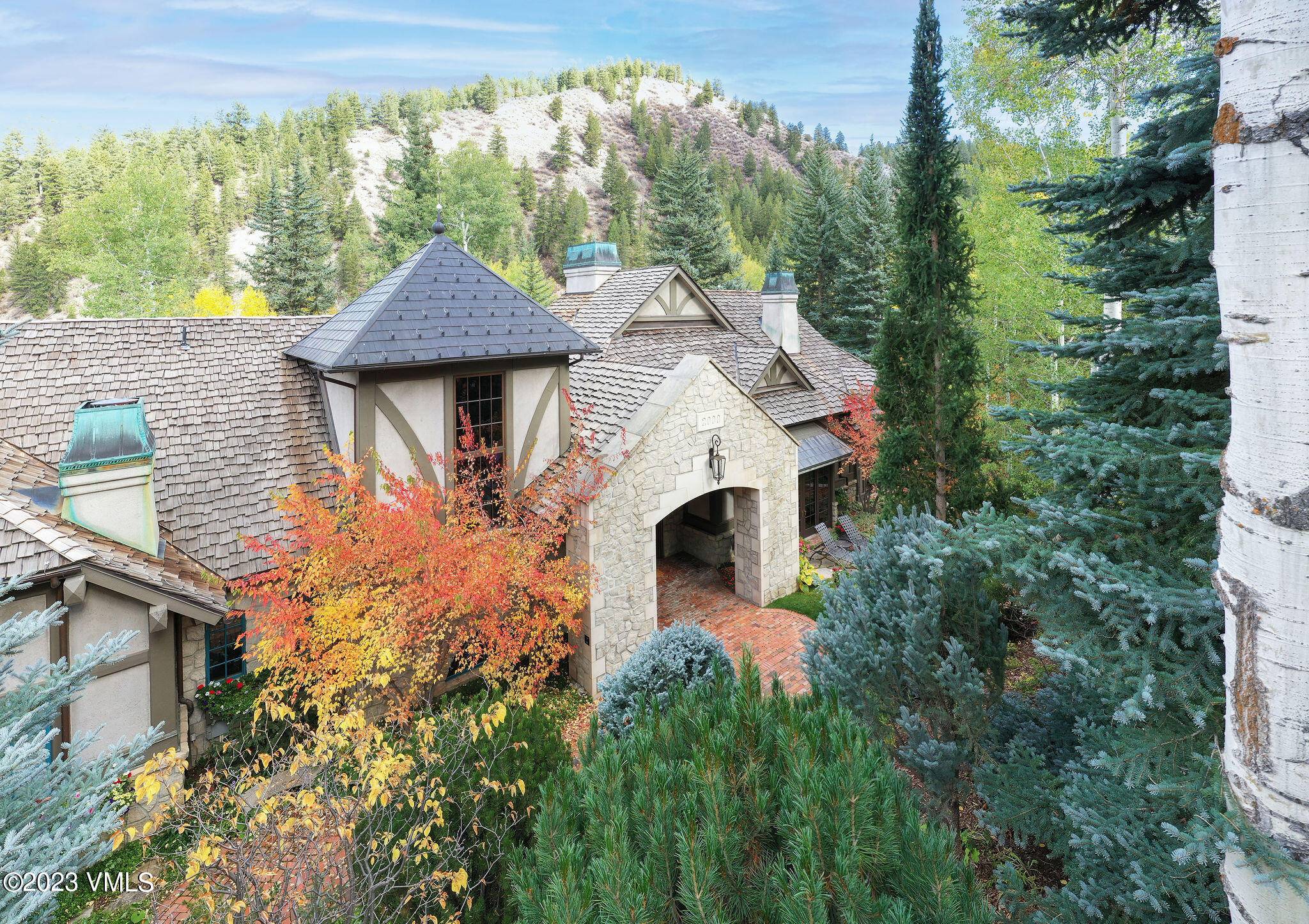 Magical water features, lush gardens, and a tranquil cul de sac location far from the noise impact of Village Road highlight this one of a kind, custom Beaver Creek estate.