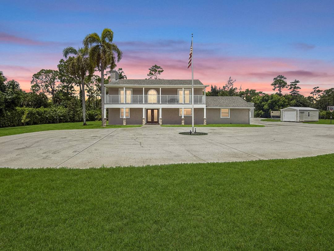 Private 5 acre paradise in Loxahatchee Groves, this custom 4BD 3.