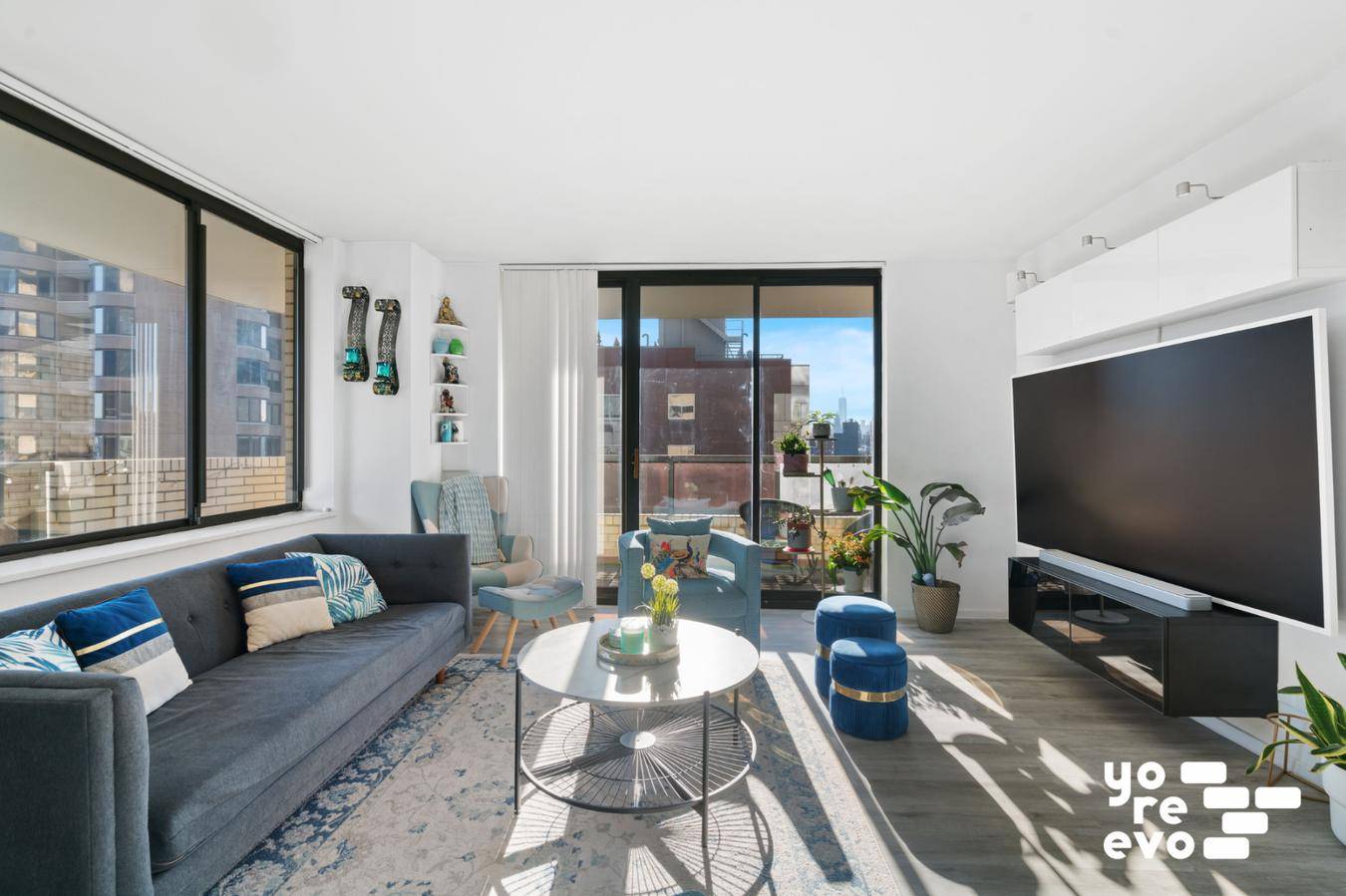 Welcome to 19A at 311 East 38th St, The Whitney, a stunning corner two bedroom with tons of private outdoor space !