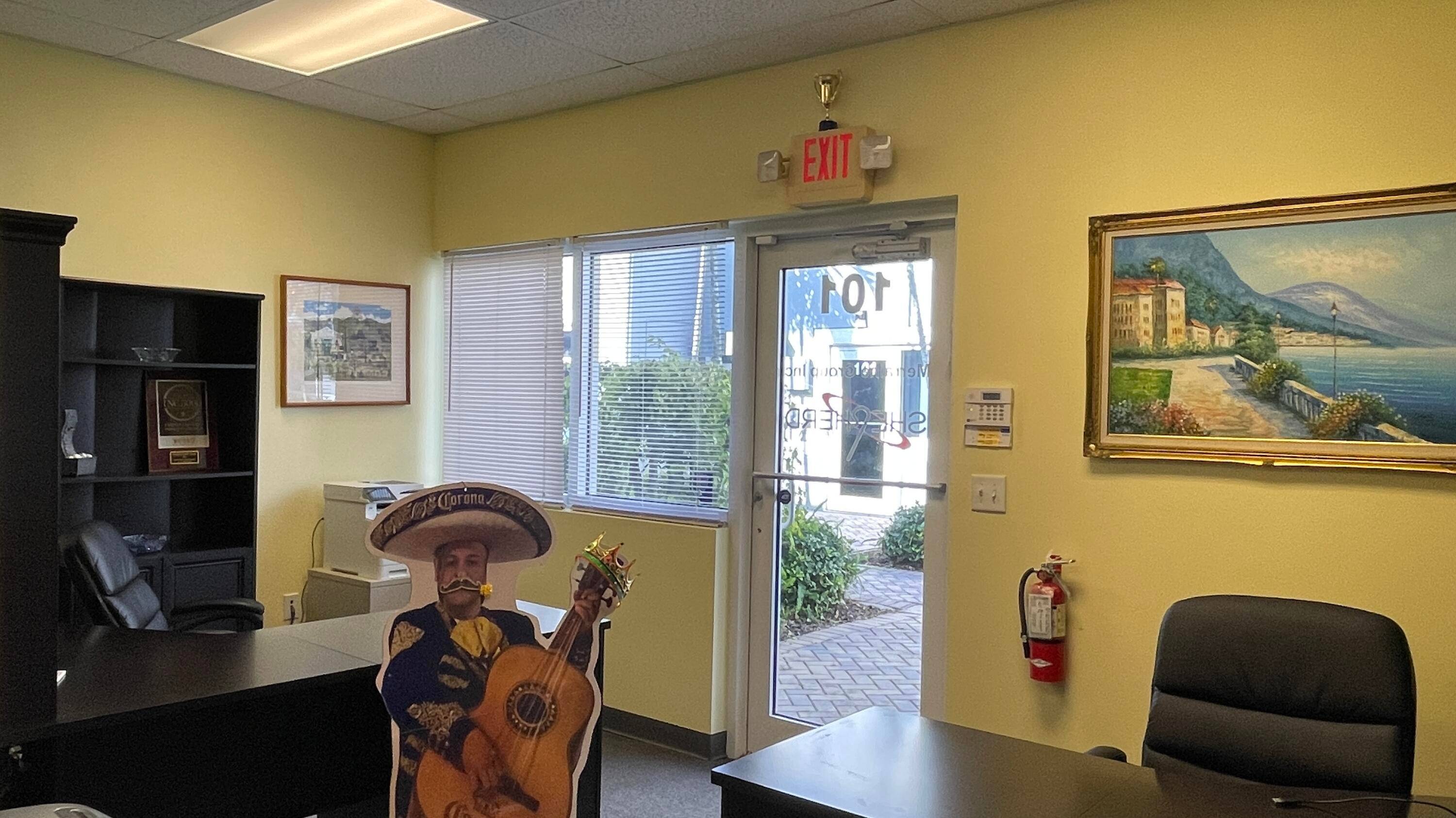 Class A office space. Professional setting, complete with full kitchen, 2 oversize private offices, reception and conference area.
