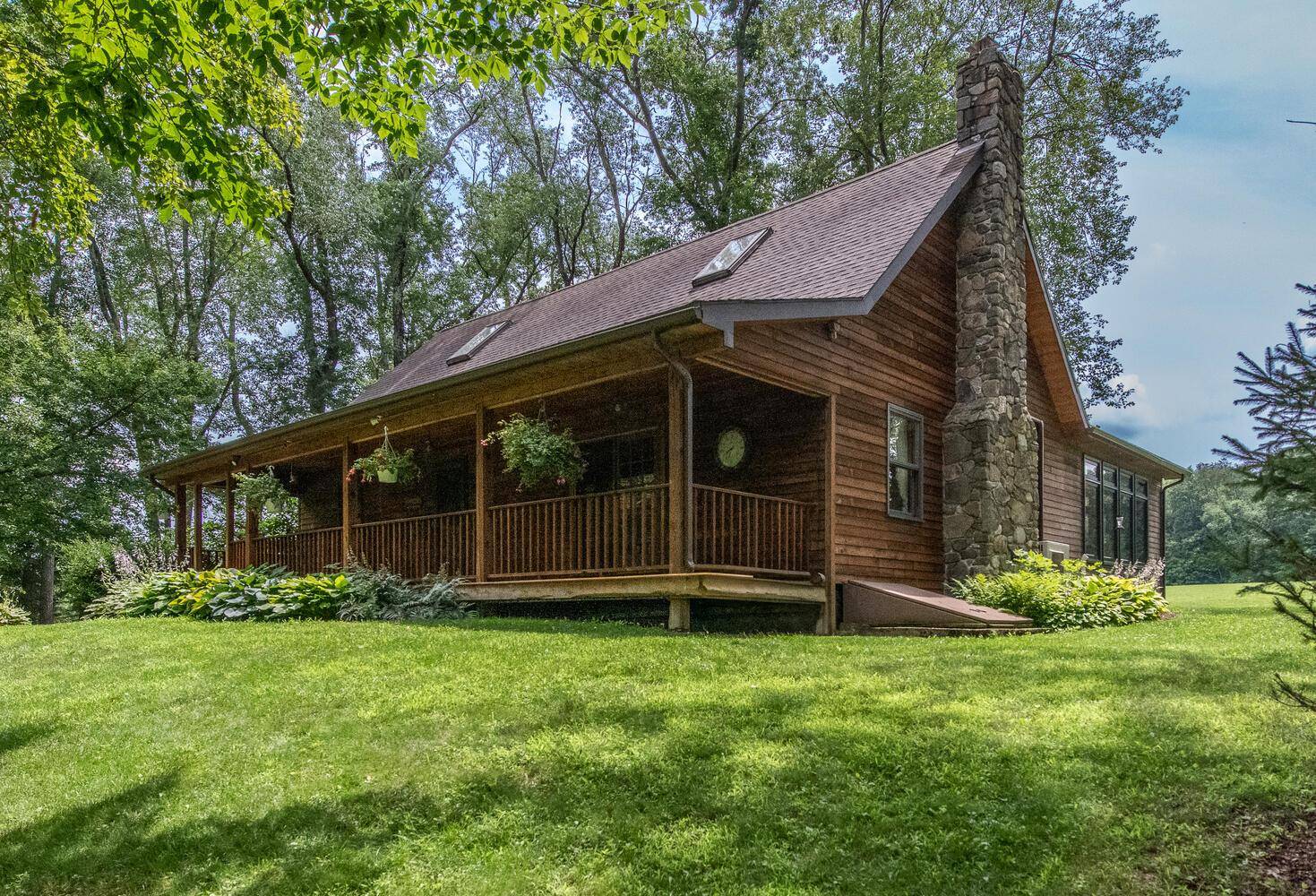 Peace and privacy are what you will find at this secluded country retreat nestled on 24.
