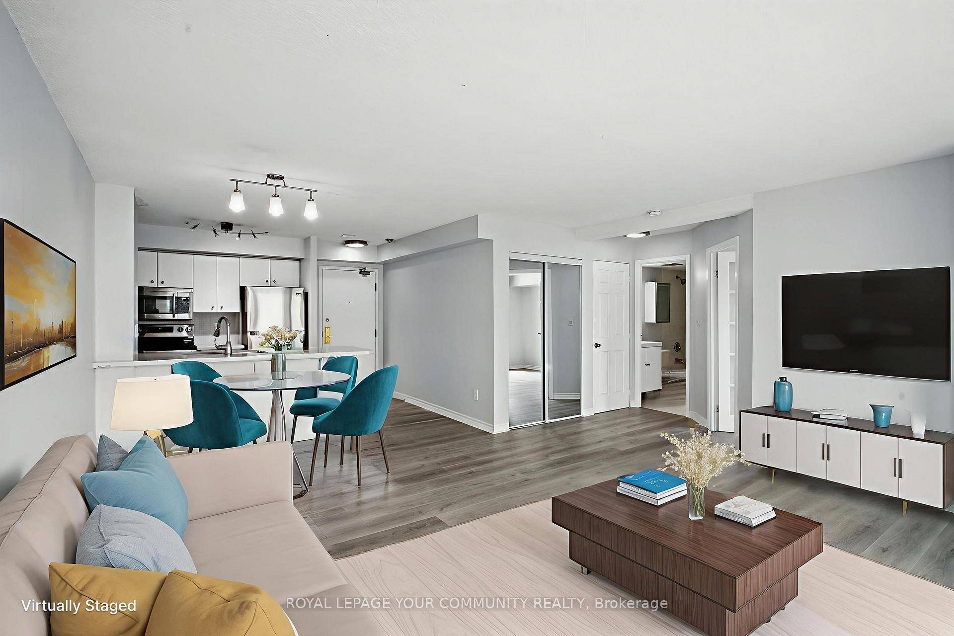 Incredible location for this large 810 sqft bright South facing unit.