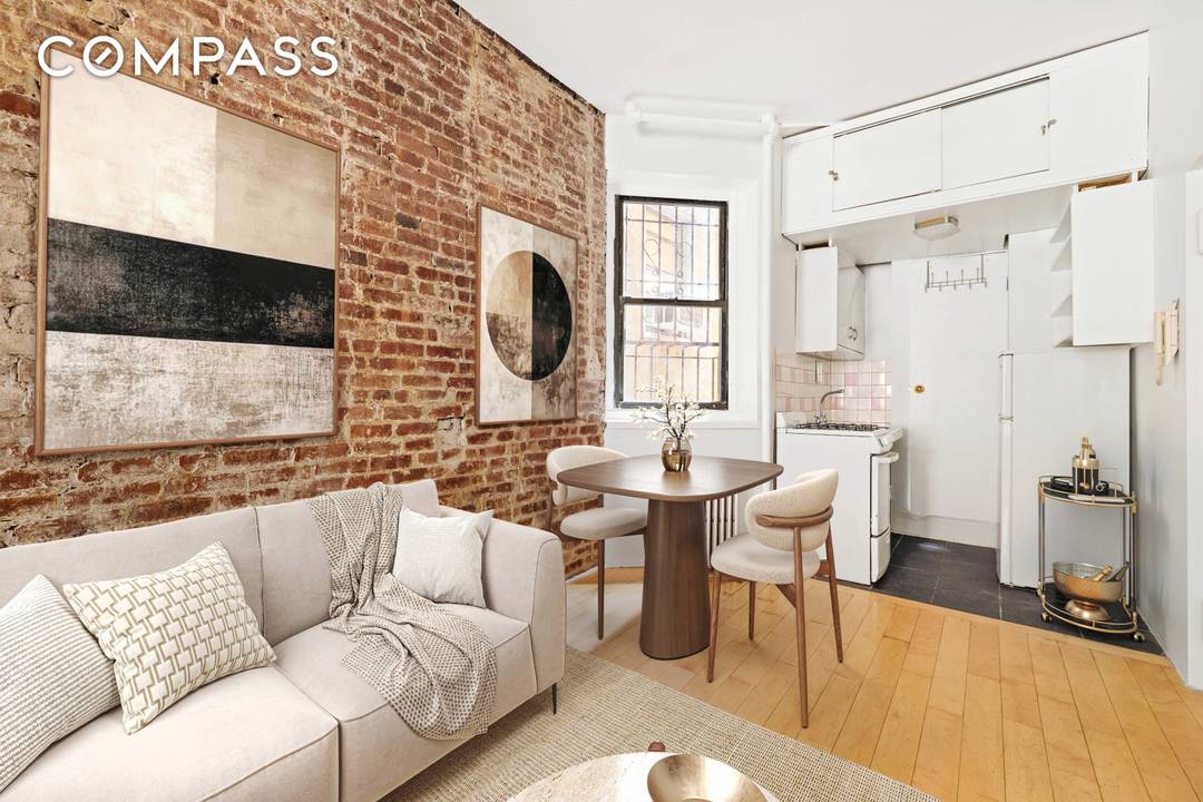 Filled with natural light and classic character, this inviting studio offers a perfect balance of charm, convenience, and low maintenance living.