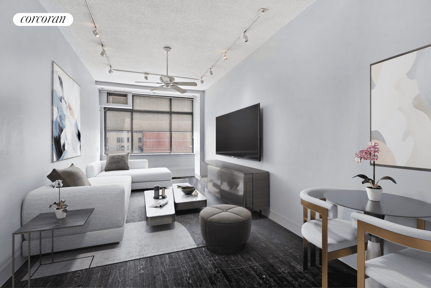 Discover upscale living in this chic loft style studio apartment, perfectly situated on Fifth Avenue in the heart of New York City.